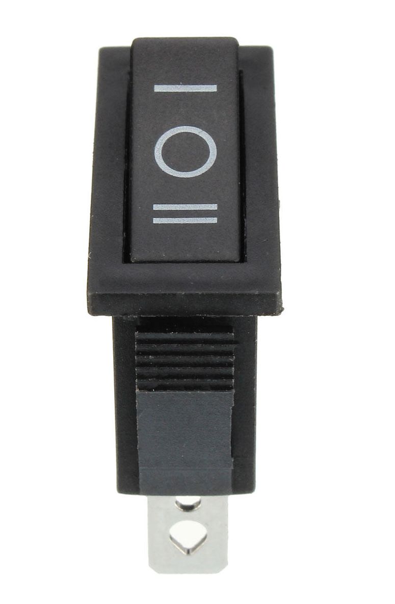 Tuimel Schakelaar 3-standen 3-pins I-0-II zwart 16A 250VAC KCD3 04